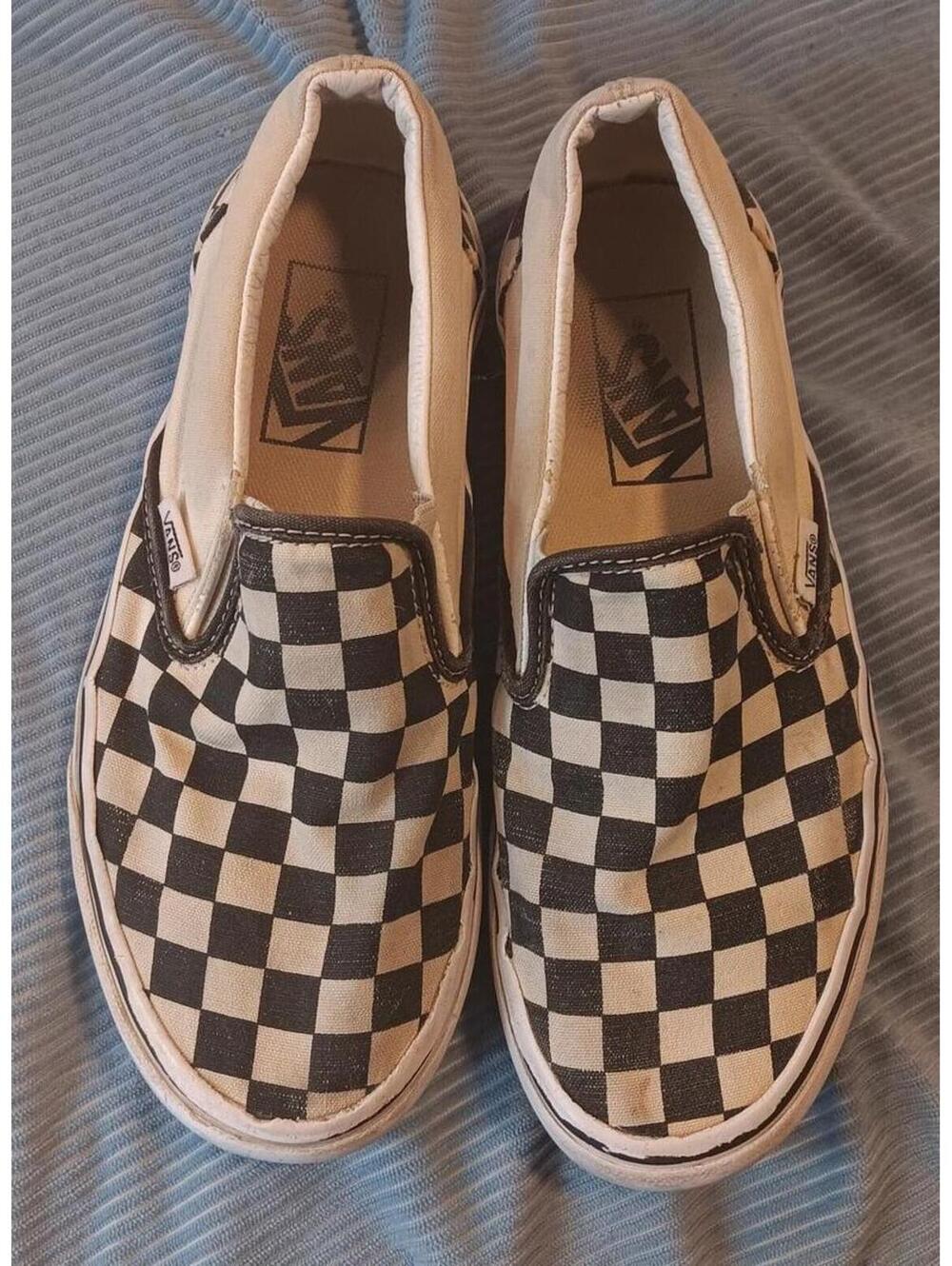 Women's Vans Classic Slip-On Checkerboard Shoes 6.5